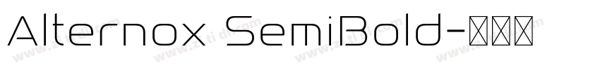 Alternox SemiBold字体转换